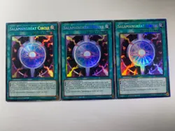 3 x Salamangreat Circle RA03-EN066 Collector's Rare 1st Edition YuGiOh Playset - Image 1