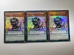 3 x Archfiend Eccentrick RA04-EN017 Collector's Rare 1st Edition YuGiOh Playset - Image 1