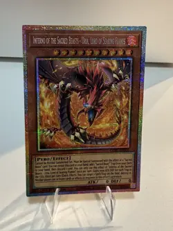 YuGiOh Chaos Origins Inferno of the Sacred Beasts CORI-EN005 Starlight Rare NM - Image 1