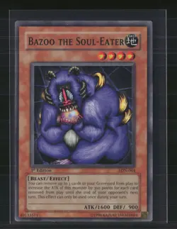 Yu-Gi-Oh! Bazoo the Soul-Eater Labyrinth of Nightmare SR LON-064 1st Edition - Image 1