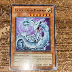 Konami Yu-Gi-Oh! Cyber Laser Dragon DP04-EN003 Rare Foil Unlimited ATK 2400 DEF - Image 1