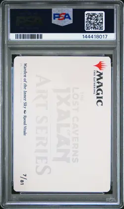 2023 MTG THE LOST CAVERNS OF IXALAN ART SER #7 WARDEN OF THE INNER SKY PSA 10 - Image 2