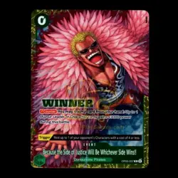 Because the Side of Justice OP05-037 Winner Pack 2025 Vol 4 One Piece Card Game - Image 1