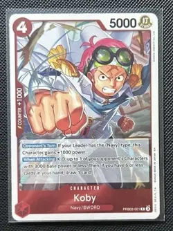 One Piece TCG Koby PRB02-001 R | Premium Booster -The Best- Vol. 2 | NM - Image 1