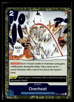 One Piece TCG Romance Dawn #OP01-086 Overheat - Image 1