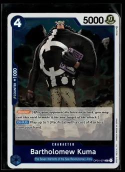 One Piece TCG Romance Dawn #OP01-074 Bartholomew Kuma - Image 1