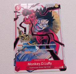 Monkey D. Luffy ST01-012 3rd Anniversary Promo Alt Art One Piece TCG English NM - Image 3