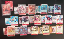 One Piece OP16 Red Ace Core Deck Ready To Play / Upgrade + Alt Art Leader x53 - Image 1
