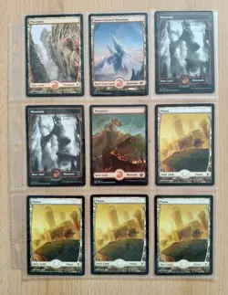 MTG Full Art Basic Lands Bundle x 63 with Display Pockets - Magic the Gathering - Image 4