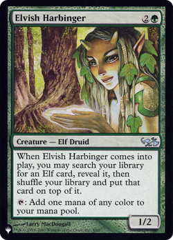 Elvish Harbinger (DD1) #004/062 (MP) List Reprints LIST LIST Magic MTG - Image 1