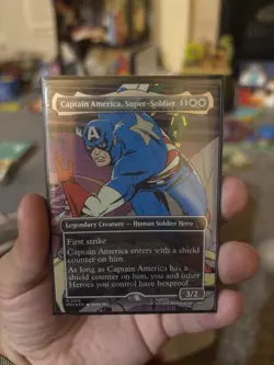 Captain America, Super-Soldier (Borderless) (0316) - Marvel Super Heroes (FOIL) - Image 1