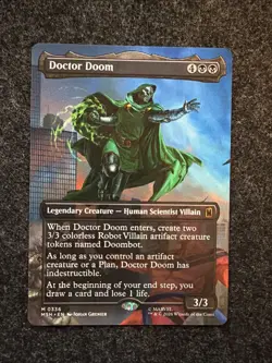 Doctor Doom 0336 (Borderless Regular) Mythic MTG Marvel Super Heroes - Image 1