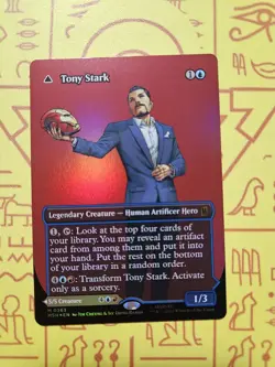 Tony Stark // The Invincible Iron Man Borderless Marvel Super Heroes Foil 363 - Image 1