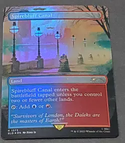 Spirebluff Canal Foil MTG Secret Lair The Dalek Lands English NM-Mint - Image 1