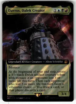 Davros, Dalek Creator (Surge Foil) 606 Doctor Who Magic: The Gathering Foil NM - Image 1