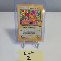 Birthday Pikachu 24 Celebrations Holo Black Star Promo Pokemon Card - Image 1