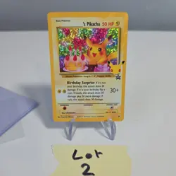 Birthday Pikachu 24 Celebrations Holo Black Star Promo Pokemon Card - Image 2