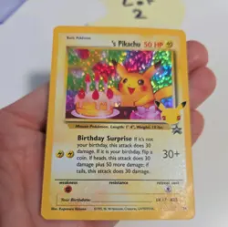 Birthday Pikachu 24 Celebrations Holo Black Star Promo Pokemon Card - Image 3