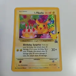 Birthday Pikachu 24 Celebrations Holo Black Star Promo Pokemon Card - Image 4