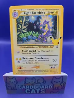 Light Toxtricity SWSH137 Black Star Promo 25th Celebrations Pokemon Holo - Image 1