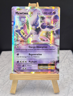 Pokemon TCG Mewtwo EX 52/108 Evolutions Full Art Holo Ultra Rare - Image 1