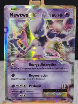 Pokemon TCG Mewtwo EX 52/108 Evolutions Full Art Holo Ultra Rare - Image 3