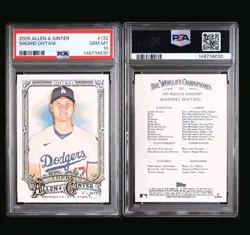 2025 Topps Allen and Ginter #132 Shohei Ohtani Dodgers PSA 10 GEM MINT Baseball - Image 1