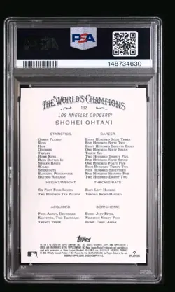 2025 Topps Allen and Ginter #132 Shohei Ohtani Dodgers PSA 10 GEM MINT Baseball - Image 3