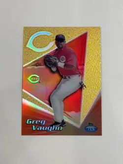 1999 Topps Tek Greg Vaughn #21B P-03 Gold 01/10 - Image 1