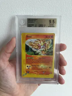 Pokemon 2003 Aquapolis Reverse Foil Beckett 9.5 POP 2 Card Graded - Image 1