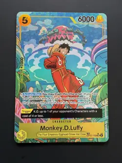 One Piece Monkey D. Luffy Treasure Rare Card OP07-109 English Edition Near Mint - Image 1