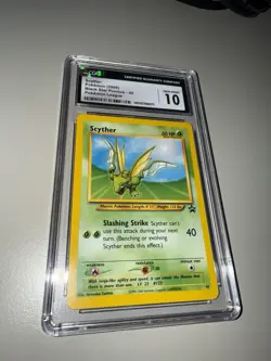 CGC 10 GEM MINT Scyther # 45 WOTC Black Star Promo Pokemon Card - Image 3