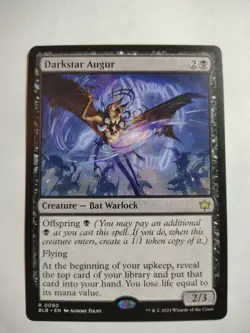 Darkstar Augur 90 R Bloomburrow Magic: The Gathering Foil Near Mint - Image 1