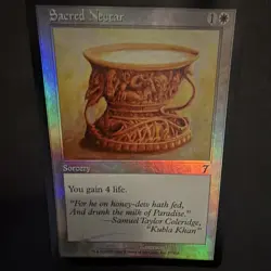 Wizards of the Coast Sacred Nectar MTG 7th Edition Sorcery Foil White EN #37 - Image 1
