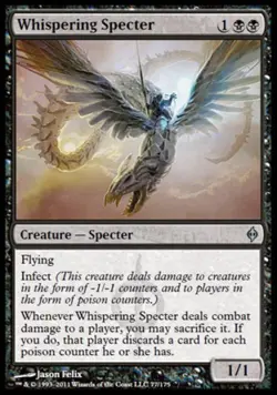 Whispering Specter - Medium Play MTG New Phyrexia - Image 1