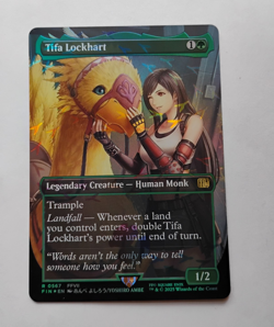 Tifa Lockhart (Borderless) (Chocobo Track Foil) - FINAL FANTASY (FIN) - Image 1
