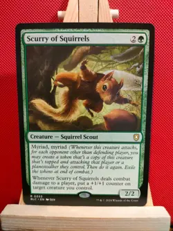 Scurry of Squirrels - Bloomburrow Commander - Rare - NM - MTG - Image 1