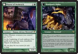 Mayor of Avabruck // Howlpack Alpha - Foil NM, English MTG Innistrad - Image 1