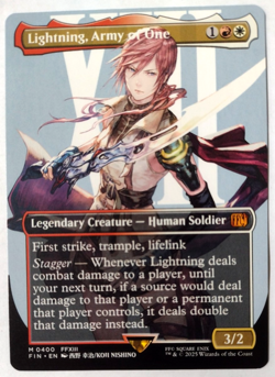 Lightning, Army of One (0400) (Borderless) - FINAL FANTASY (FIN) - EN - M 0400 - Image 1