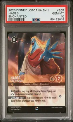 DISNEY LORCANA THE FIRST CHAPTER FULL ENCHANTED SET PSA 10 *FIRST PRINT* READ - Image 3