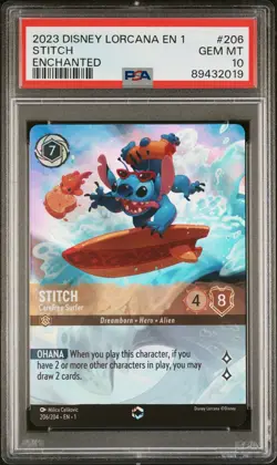DISNEY LORCANA THE FIRST CHAPTER FULL ENCHANTED SET PSA 10 *FIRST PRINT* READ - Image 4