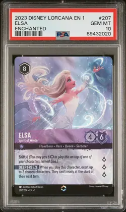 DISNEY LORCANA THE FIRST CHAPTER FULL ENCHANTED SET PSA 10 *FIRST PRINT* READ - Image 5