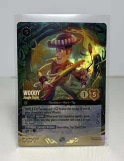 Disney Lorcana FOIL Woody Jungle Guide CHAMPION Wilds Set Champ Promo 54/P3 NM/M - Image 1
