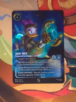 Daisy Duck - Paranormal Investigator 24/P3 Set Champ Foil Promo Top 8 NM Lorcana - Image 1