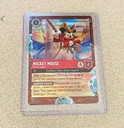 Disney Lorcana Mickey Mouse - Pirate Captain Foil - Disney Cruise Line Exclusive - Image 1