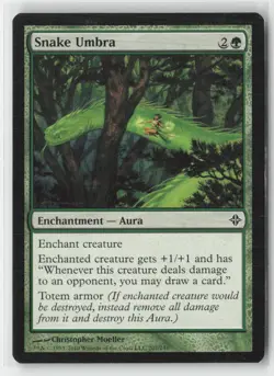 Snake Umbra 207 Common Rise of the Eldrazi Magic: The Gathering Near Mint - Image 1