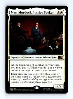 Matt Murdock, Justice Seeker (Foil) 602 MTG Commander: Marvel Super Heroes MSC - Image 1
