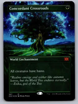 Concordant Crossroads (Borderless) 367 Double Masters 2022 MTG Foil NM - Image 1