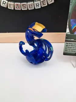 Bakugan Translucent Aquos Abis Omega 610g B2 New Vestroia Rare W/ Card - Image 2