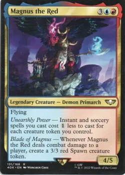 MTG: Warhammer 40,000: Magnus the Red: Lightly Played Condition - Image 1